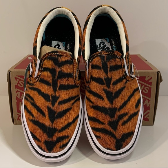 [BRAND NEW] VANS COMFYCUSH SLIP-ON TIGER PRINT WOMENS SHOES SIZE 5.5 SNEAKERS - Picture 6 of 11